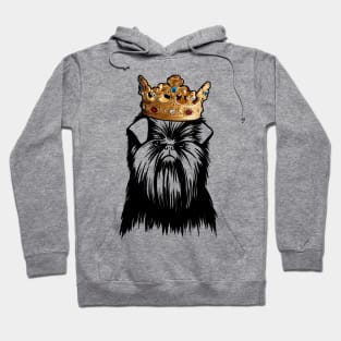 Affenpinscher Dog King Queen Wearing Crown Hoodie